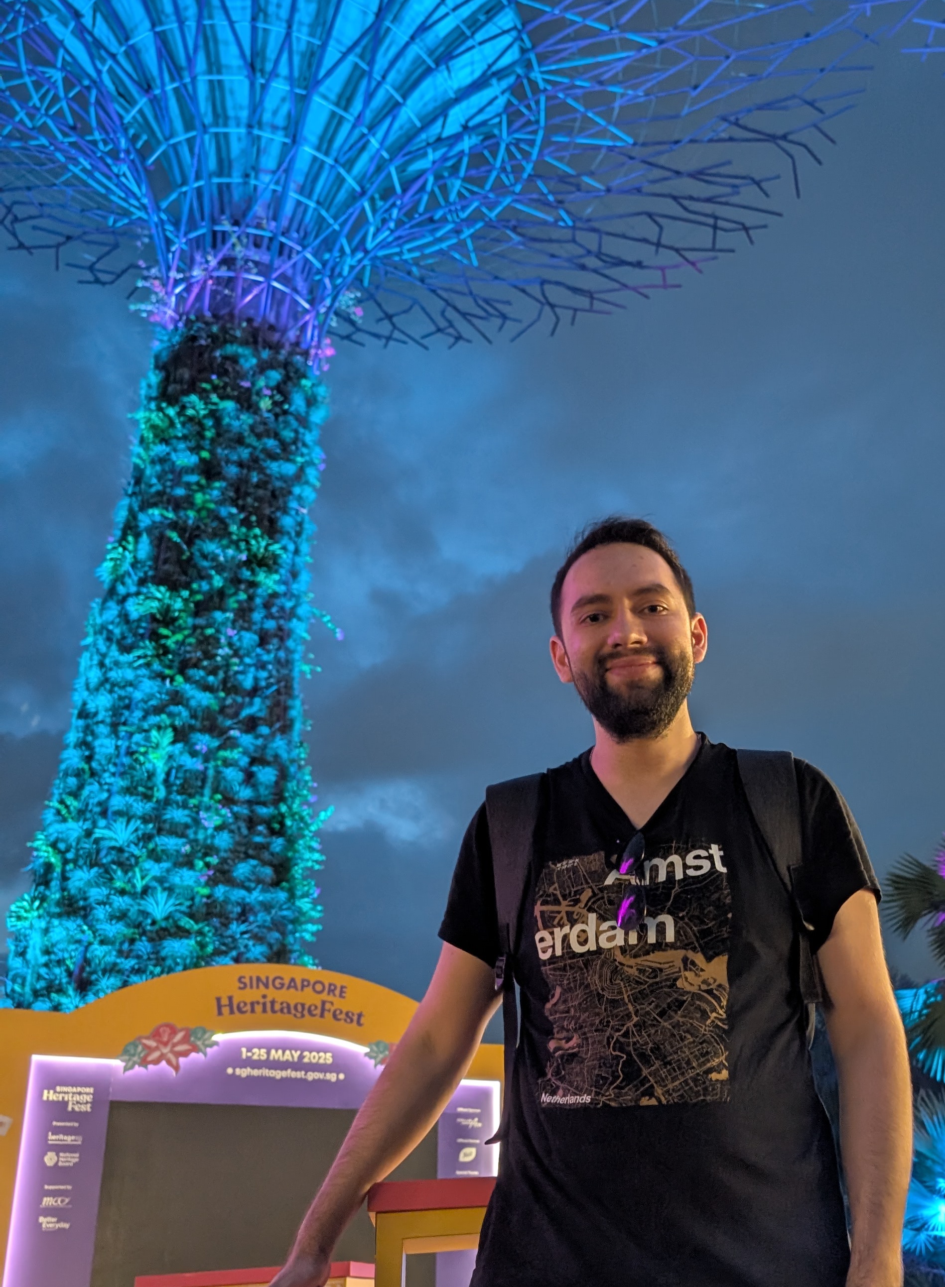 A picture of Daniel Watson in Singapore.
